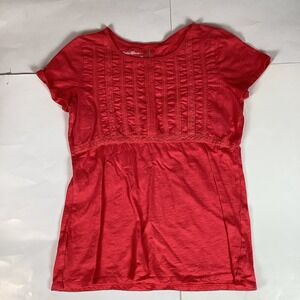 Eddie Bauer Womens Blouse Shirt Top Size M Medium Comfort Short Sleeve Soft